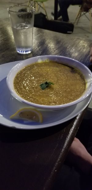 Bowl of lentil soup at Kale My Name in Chicago
