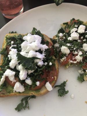 Avocado toast at Kale My Name in Chicago