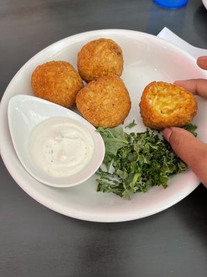 Mac and cheese balls at Kale My Name in Chicago
