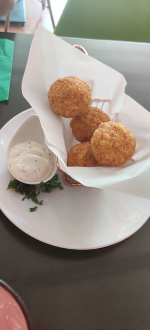 Mac and cheese balls at Kale My Name in Chicago