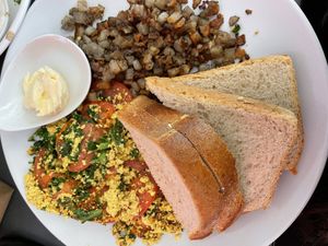 Tofu scramble  at Kale My Name in Chicago
