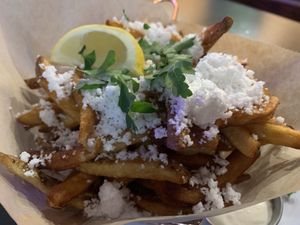 Squeeze the lemon to bring out the feta flavor at Kale My Name in Chicago