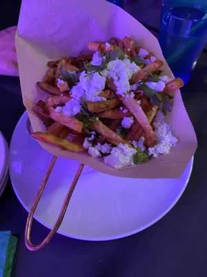 Greek fries #Veganuary at Kale My Name in Chicago