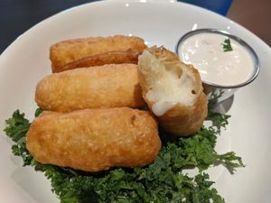 The best cheeze sticks ive had in my life at Kale My Name in Chicago