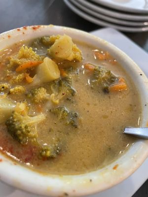 Broccoli soup slaps!  at Kale My Name in Chicago