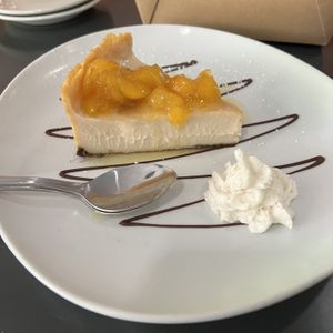 peach lemon cheesecake  at Kale My Name in Chicago