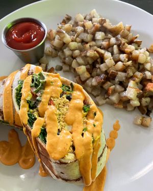 Breakfast burrito  at Kale My Name in Chicago