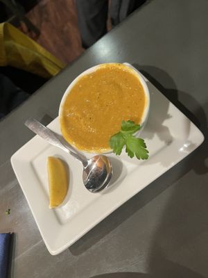 squash soup  at Kale My Name in Chicago