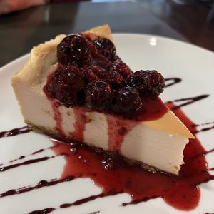 Cheesecake with berries   at Kale My Name in Chicago