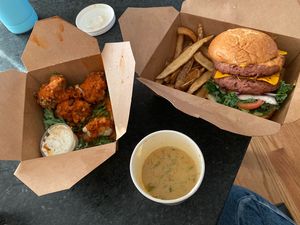 sorry, not the best photo and i couldn’t wait to eat but SO GOOD at Kale My Name in Chicago