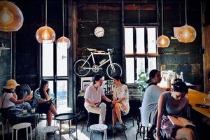 A well-known cafe hidden spot with 40 blends of coffee from different countries(Thailand, Brazil, Peru and more) at Vegan Food Crawl - Bangkok in Bangkok