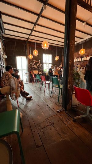 The ambience of hidden cafe within the food tour! at Vegan Food Crawl - Bangkok in Bangkok
