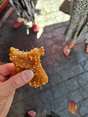 Fried young banana at Vegan Food Crawl - Bangkok in Bangkok