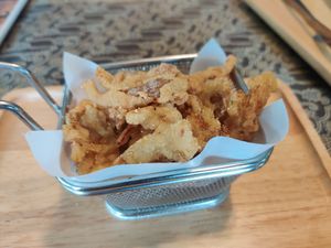 Fried mushrooms at Thanks Mushroom in Rayong