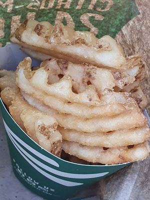 Waffles fries  at Pollo Tropical in Casselberry