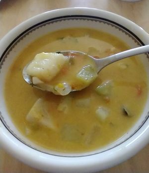 Pepper pot soup at Ras Rody's Jamaican Vegan  in Santa Fe