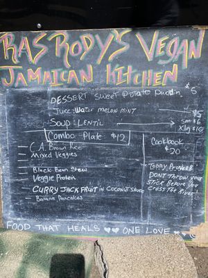 Today’s treat. at Ras Rody's Jamaican Vegan  in Santa Fe