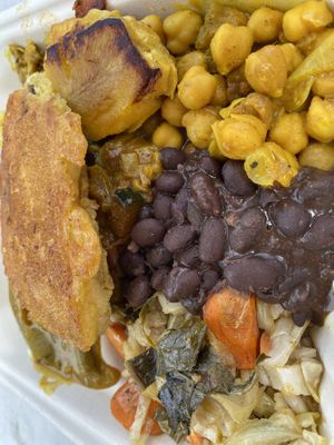 Combo plate   at Ras Rody's Jamaican Vegan  in Santa Fe