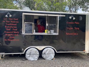 Where the magic happens!   at Ras Rody's Jamaican Vegan  in Santa Fe