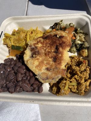 Combo plate  at Ras Rody's Jamaican Vegan  in Santa Fe