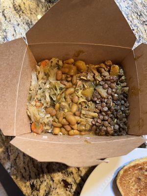 Combo plate!!!!   at Ras Rody's Jamaican Vegan  in Santa Fe