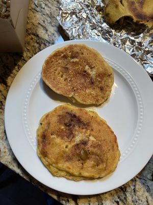 Banana pancakes !  at Ras Rody's Jamaican Vegan  in Santa Fe