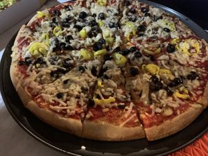 Vegan pizza at CountryStyle in Bridgeville