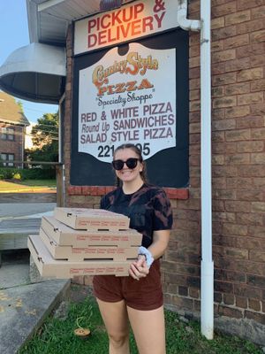 My parents got 2 non vegan pizzas but after trying our vegan pierogi they said it was the best out of them all!   at CountryStyle in Bridgeville