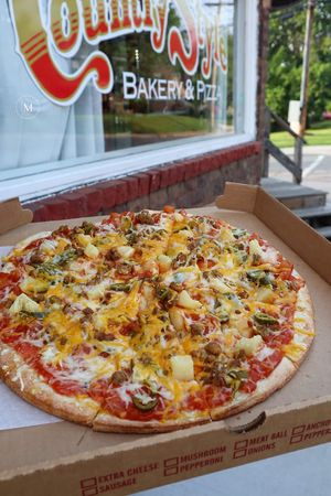 Vegan islander pizza at CountryStyle in Bridgeville