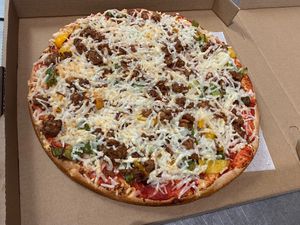 Vegan Stuffed Pepper Pizza  at CountryStyle in Bridgeville