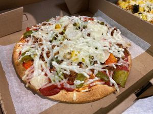 Vegan Stuffed Pepper Pizza at CountryStyle in Bridgeville
