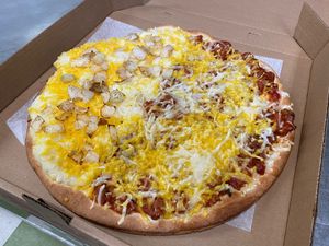 We do 1/2 and 1/2.   1/2 Vegan Pirogi 1/2 Vegan Sloppy Joe at CountryStyle in Bridgeville