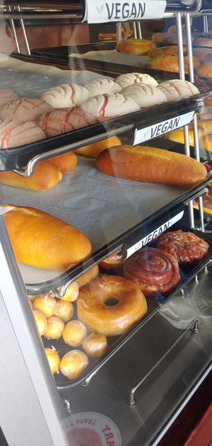 They have Vegan Donuts & Vegan Conchas sweet bread  at Winstar Donuts in Lynwood