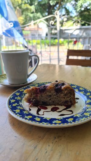 Maracuya cake at Dulcinea Café Vintage in Cali