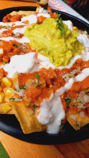 Súper Nachos at Dulcinea Café Vintage in Cali