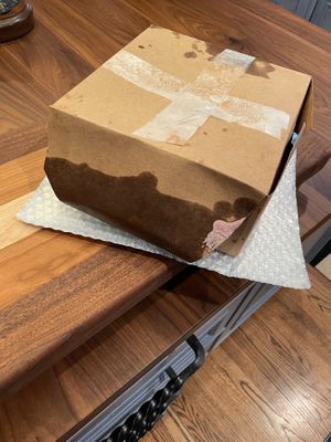 Box on arrival. at Culiraw in New York City