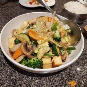 Stir Fry vegetables and stir-fry at Soban Korean Cuisine in Petaluma