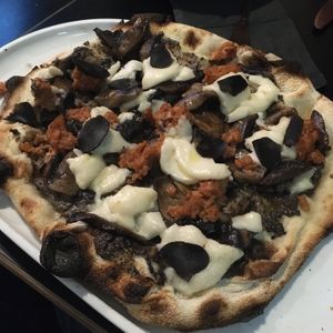 Special Pizza, mushrooms, truffle and sausage. Man this was good at Nonna's Nightmare in West End