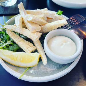 Plant based calamari  at Nonna's Nightmare in West End