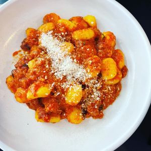 Gnocchi with tomato based sauce  at Nonna's Nightmare in West End
