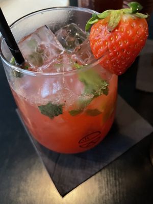 Strawberry mojito mocktail  at Nonna's Nightmare in West End