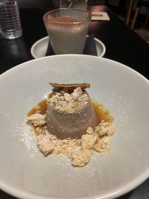 Chocolate panna cotta. Again wow    at Nonna's Nightmare in West End