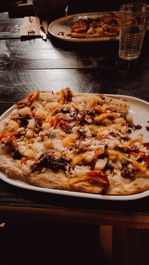 Potato pizza at Nonna's Nightmare in West End