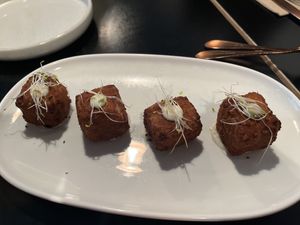 Red wine arancini   at Nonna's Nightmare in West End