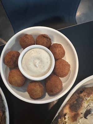 Stuffed olives   at Nonna's Nightmare in West End