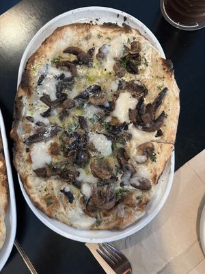 Magic mushroom pizza  at Nonna's Nightmare in West End