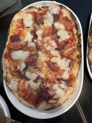 Amatrice pizza  at Nonna's Nightmare in West End