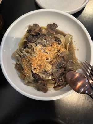 Pappardelle ai funghi   at Nonna's Nightmare in West End