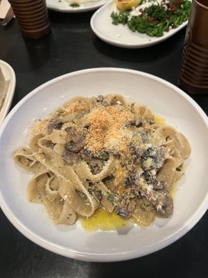 Mushroom fettuccine   at Nonna's Nightmare in West End