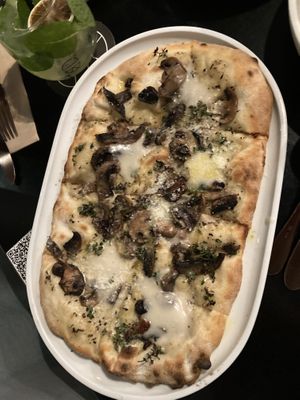 mushroom pizza  at Nonna's Nightmare in West End